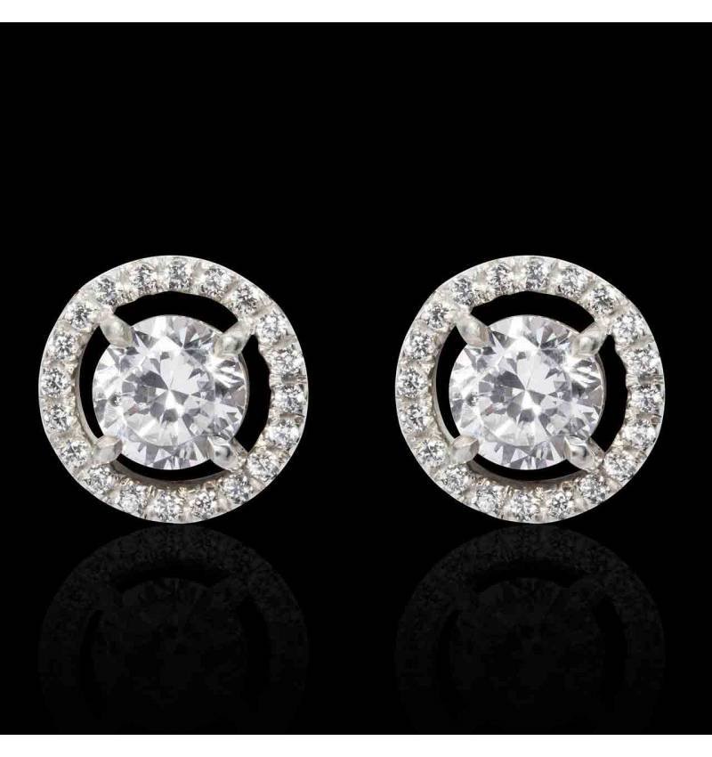 Boucles d'oreilles en diamant Or