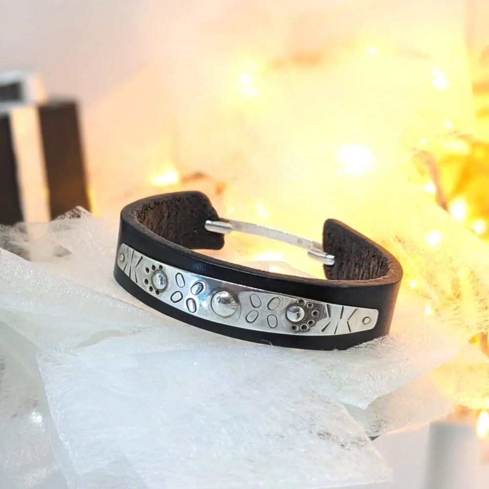 Bracelets cuir et Argent massif