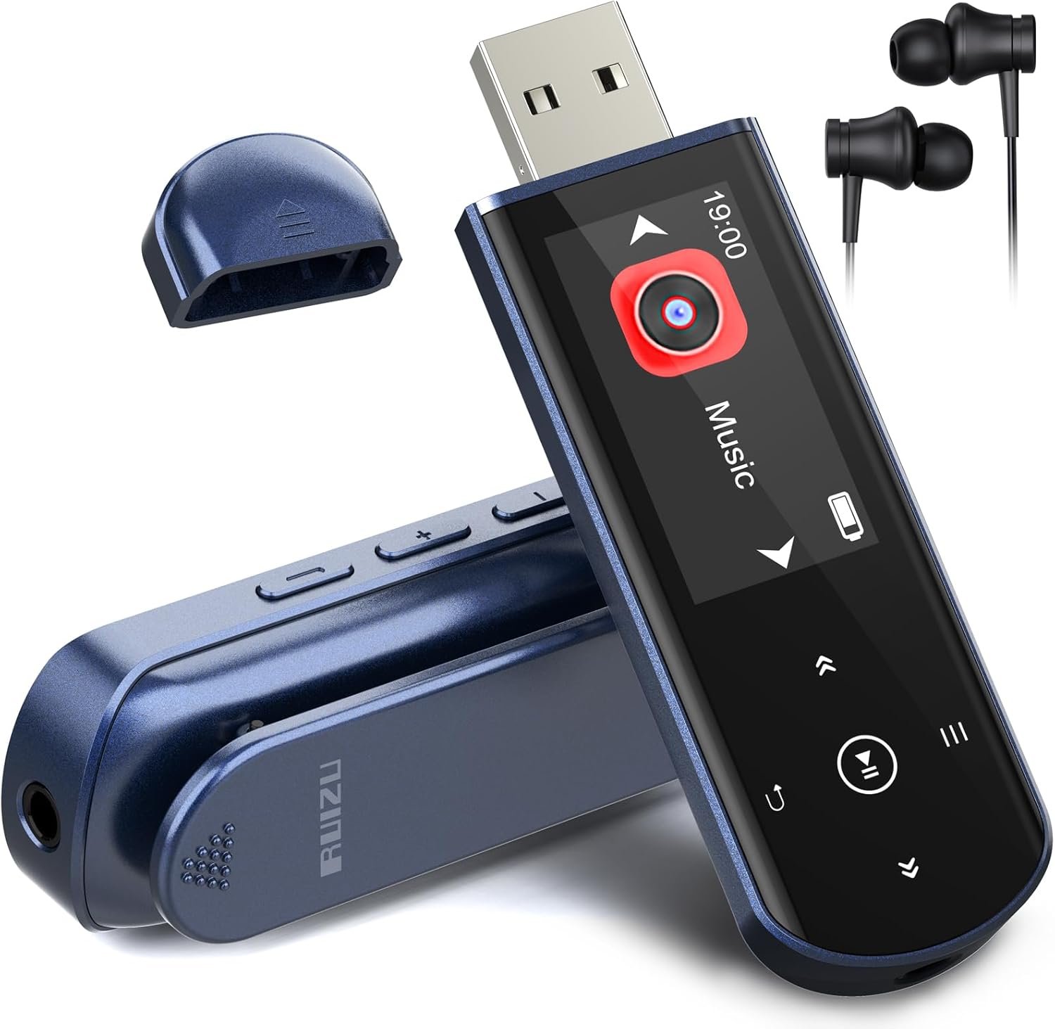 64Go Lecteur MP3 USB Portable avec Bluetooth 5.3, Clip pour Le ...