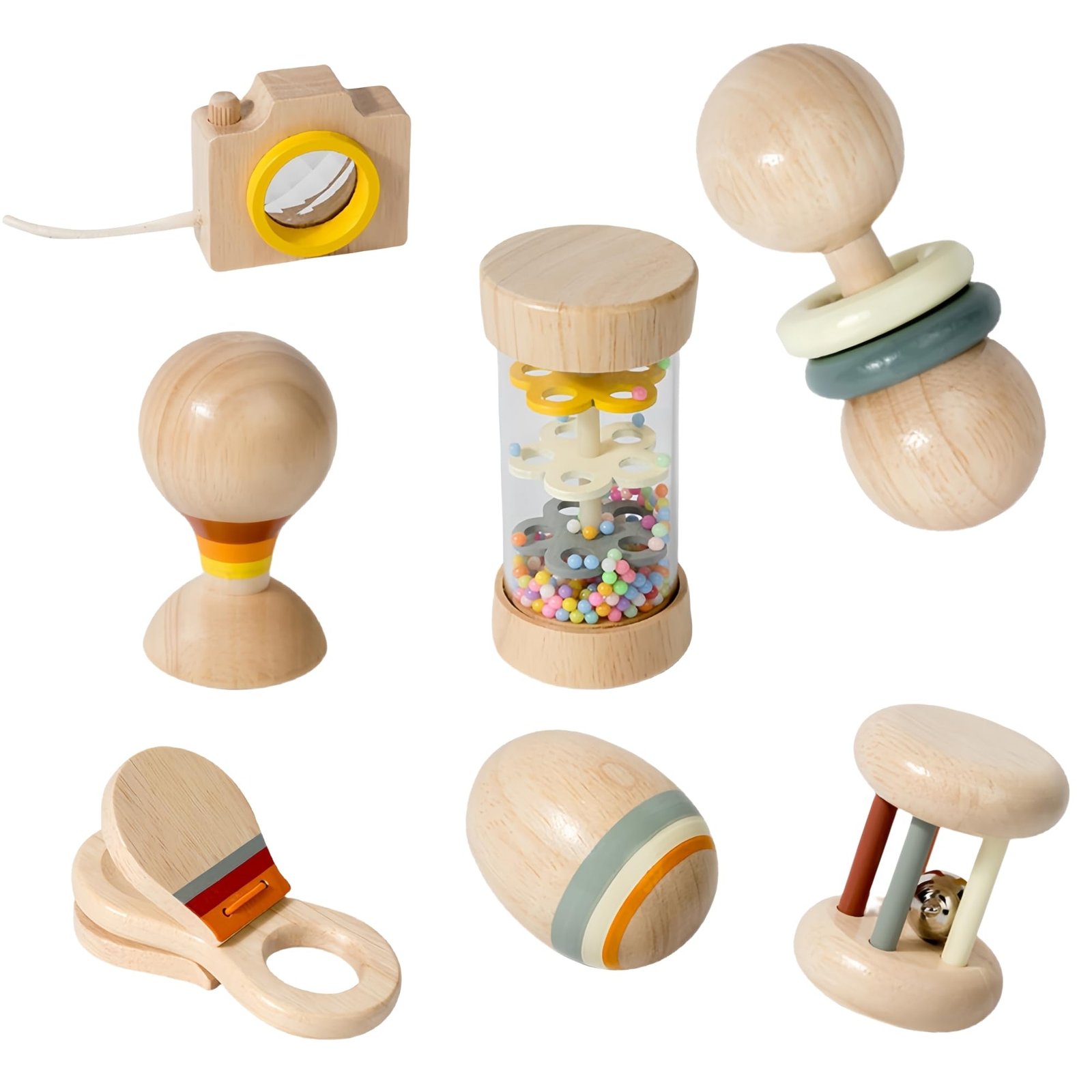 Natural, wooden and organic baby toys for infants from birth to 12-months-old. Safe for babies and o
