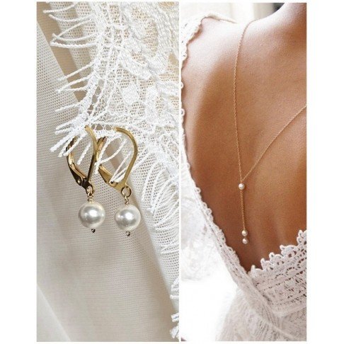 Parure Collier Boucle D\'oreille Mariage