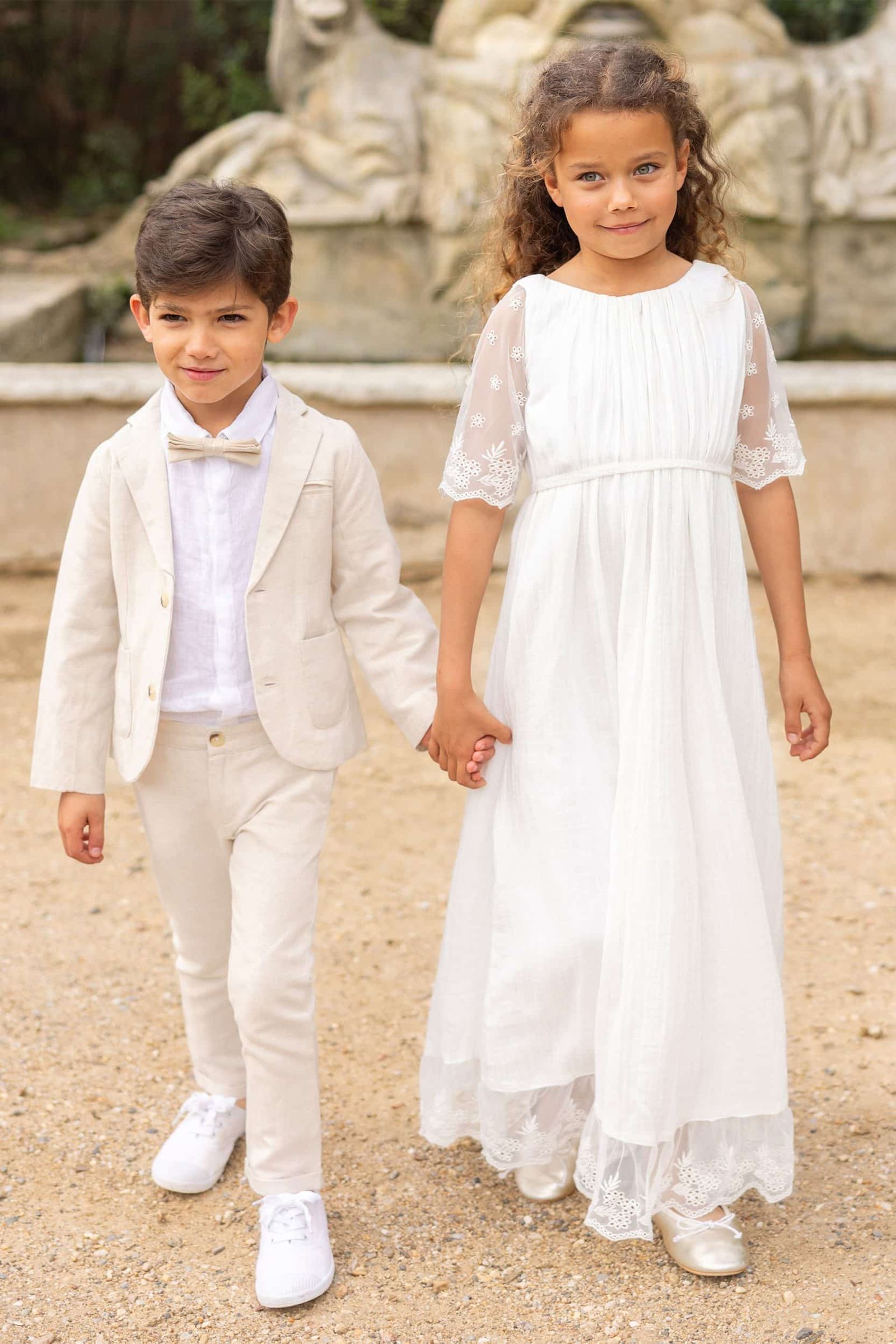 Tenues de bapt me et communions Marron