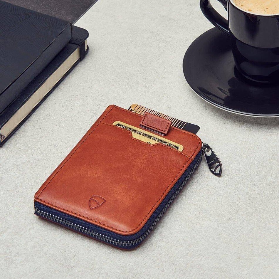 Zipper Wallet with RFID Blocking. Zipper Wallet with RFID Blocking. * Vaultskin BROMPTON wallet blac