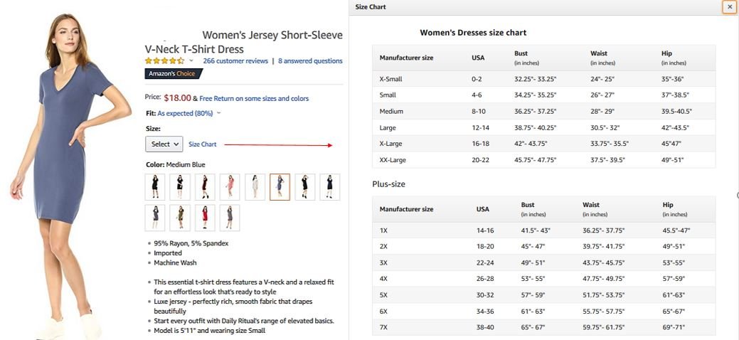 Add size charts with Selling Partner Support