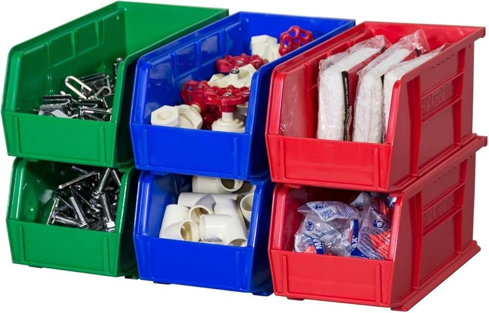 Akro-Mils 30230 AkroBins Plastic Storage Bins, Space-Saving ...