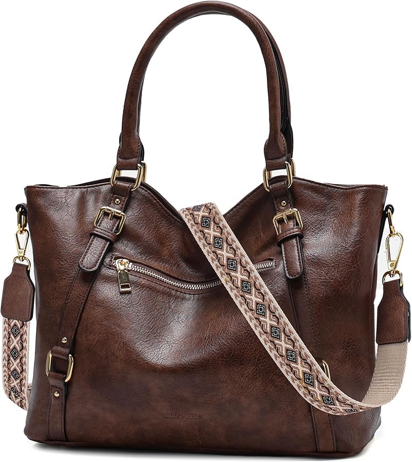 Grand Sac a Main Femme Cuir Veritable - Tote Bag Compartiments Multiples