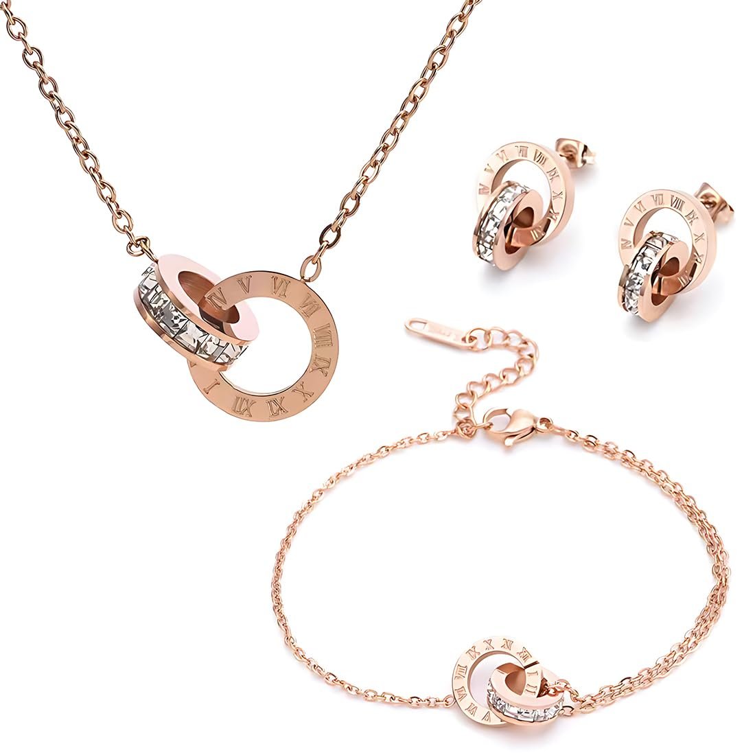 ARHZ parures pour femme, ensemble composé d'un collier, d'un ...