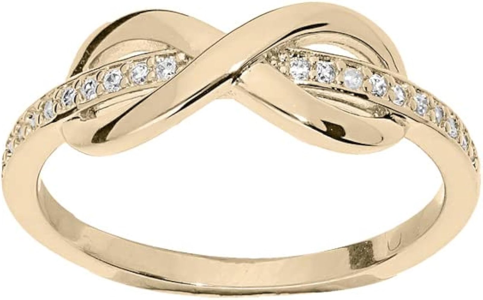 Ensemble 5 Bagues Empilables Plaquee Or 14K