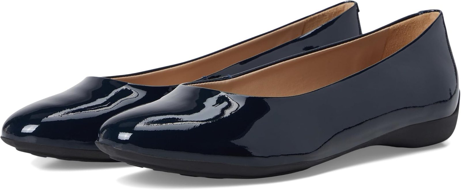 Ballerines Femme Semelle Cuir Noir, Blanc, Marine, Souples Boucle argentee Strass Semelle - 4,24,2 s