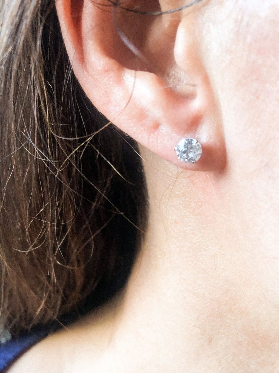 Boucles doreilles en diamant