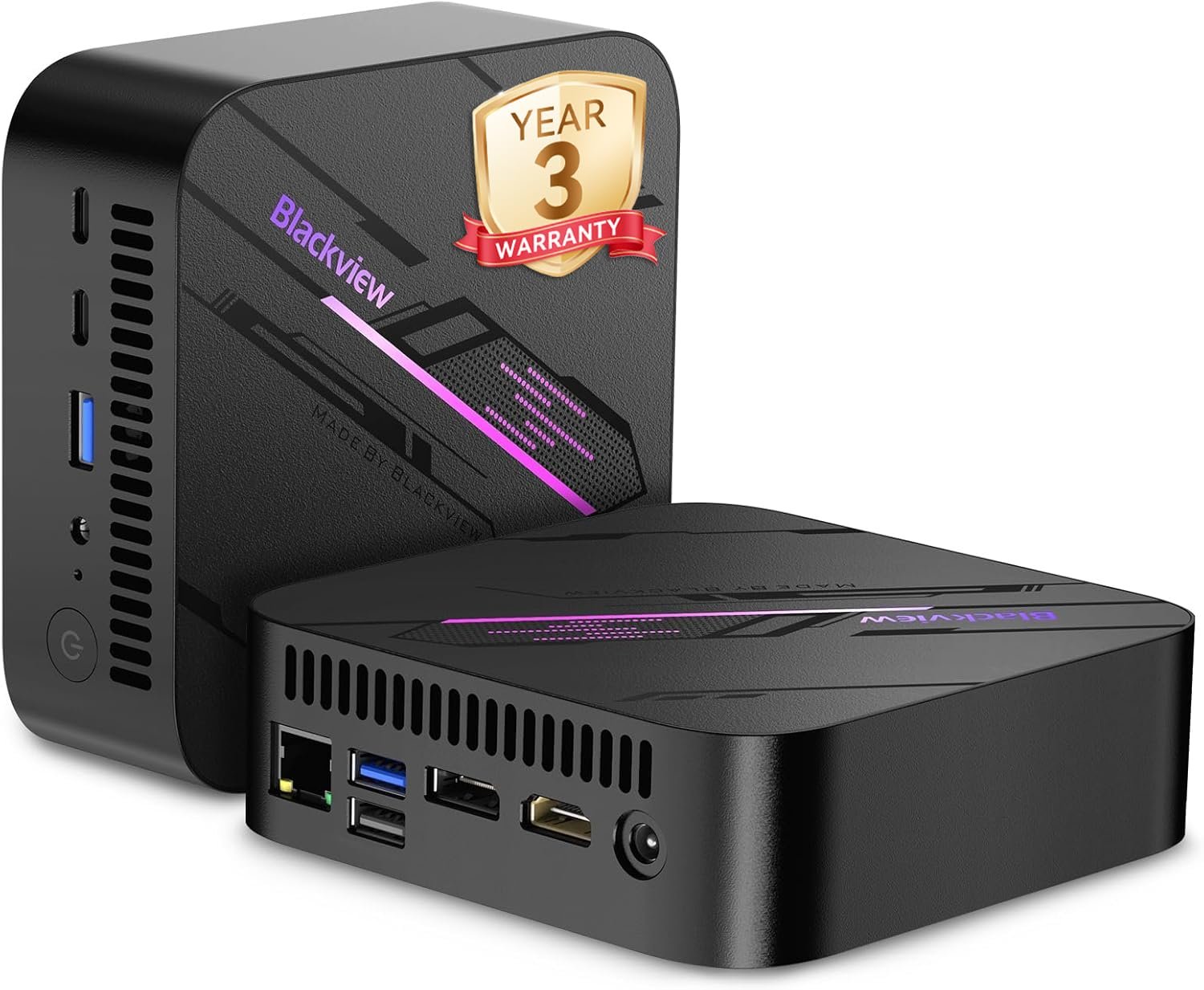 Blackview MP100 Mini PC 2025 Win11 Pro, AMD Ryzen 7 ...
