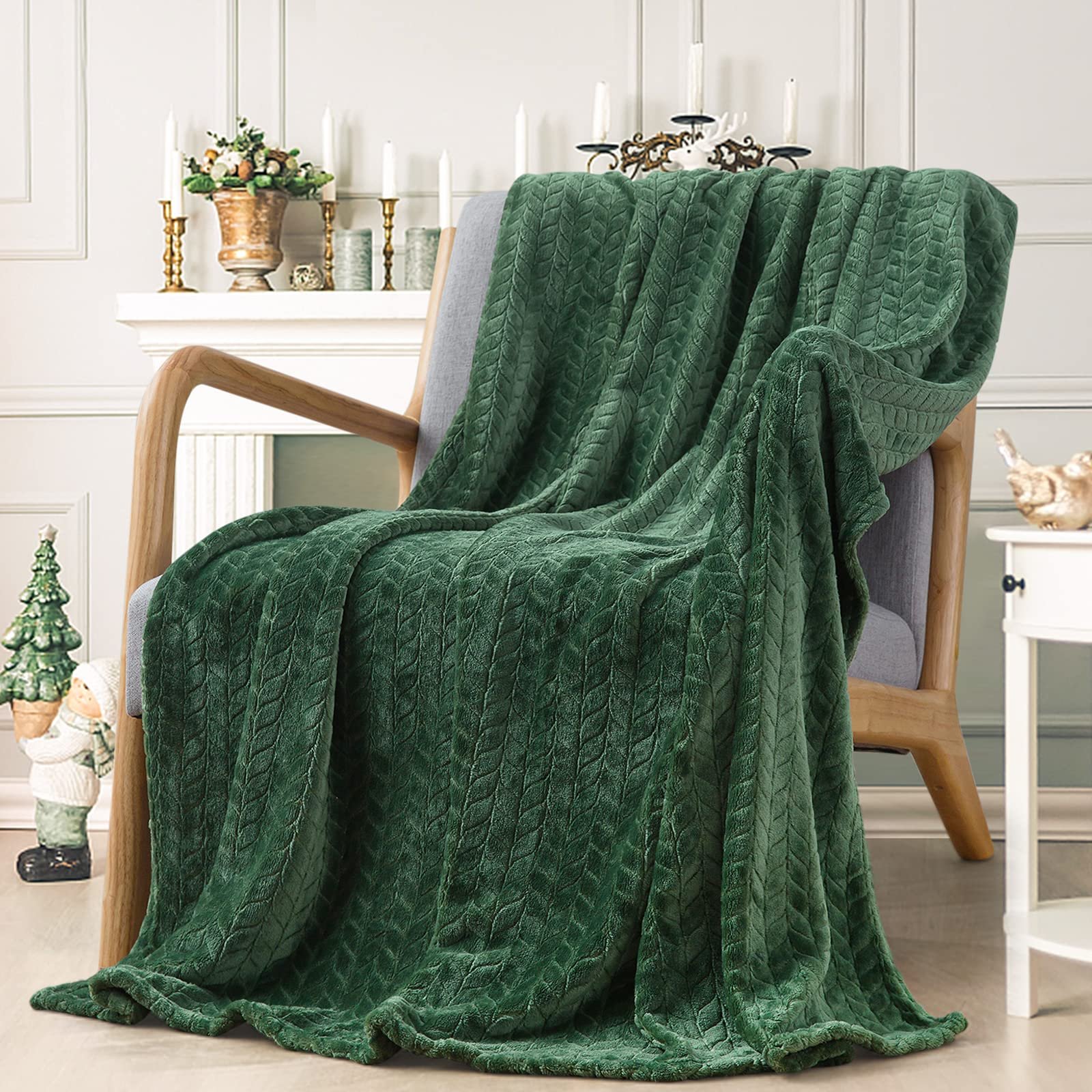 Blanket Throws Flannel Throw for Couch Sofa Bedroom Chair Home ...