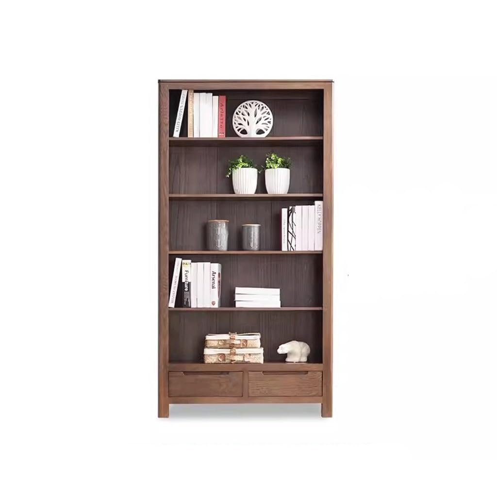 Bookshelf Storage Shelves Solid Wood Bookcase Nordic Modern ...