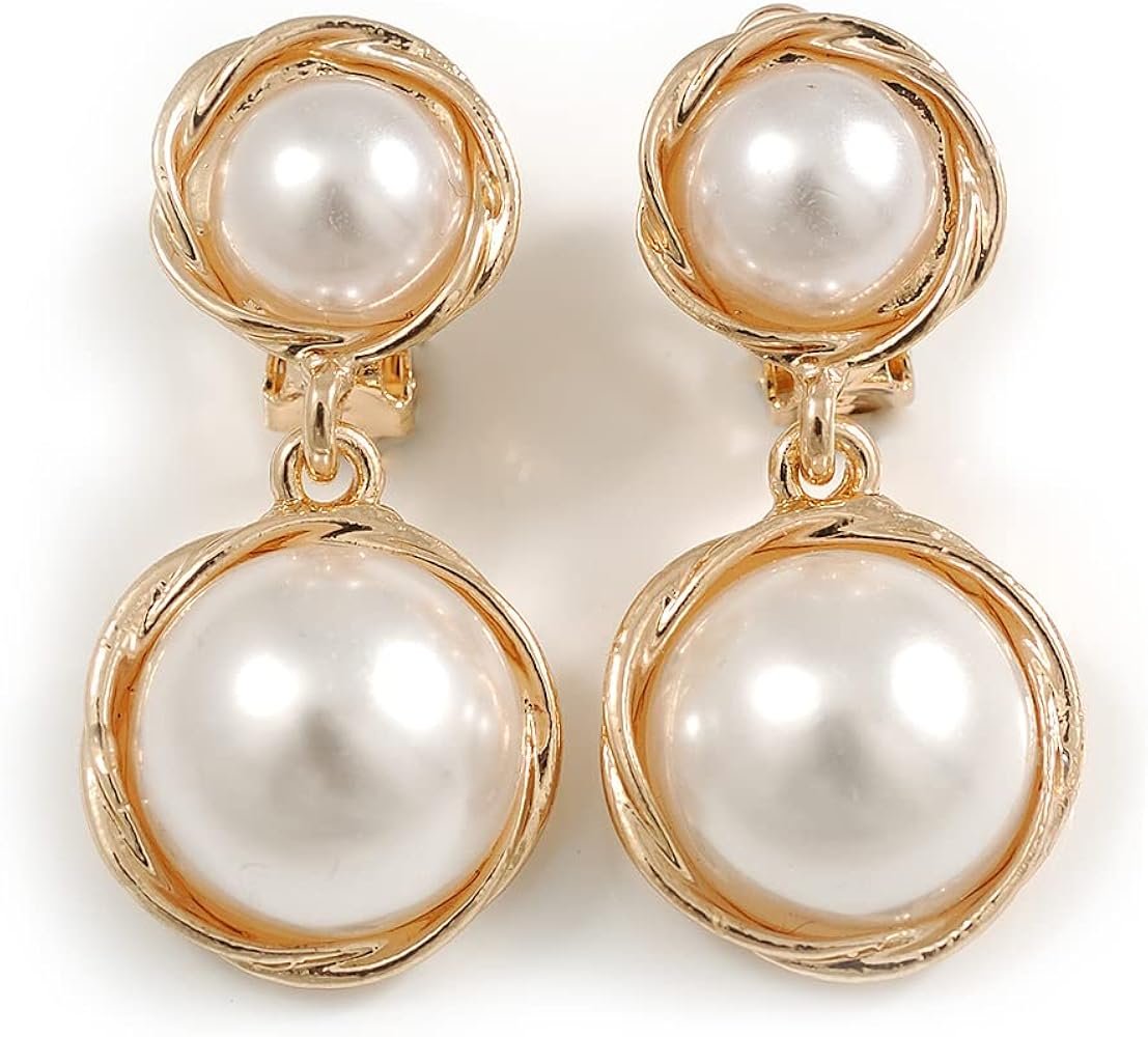 Boucle D'oreille Clip Perle