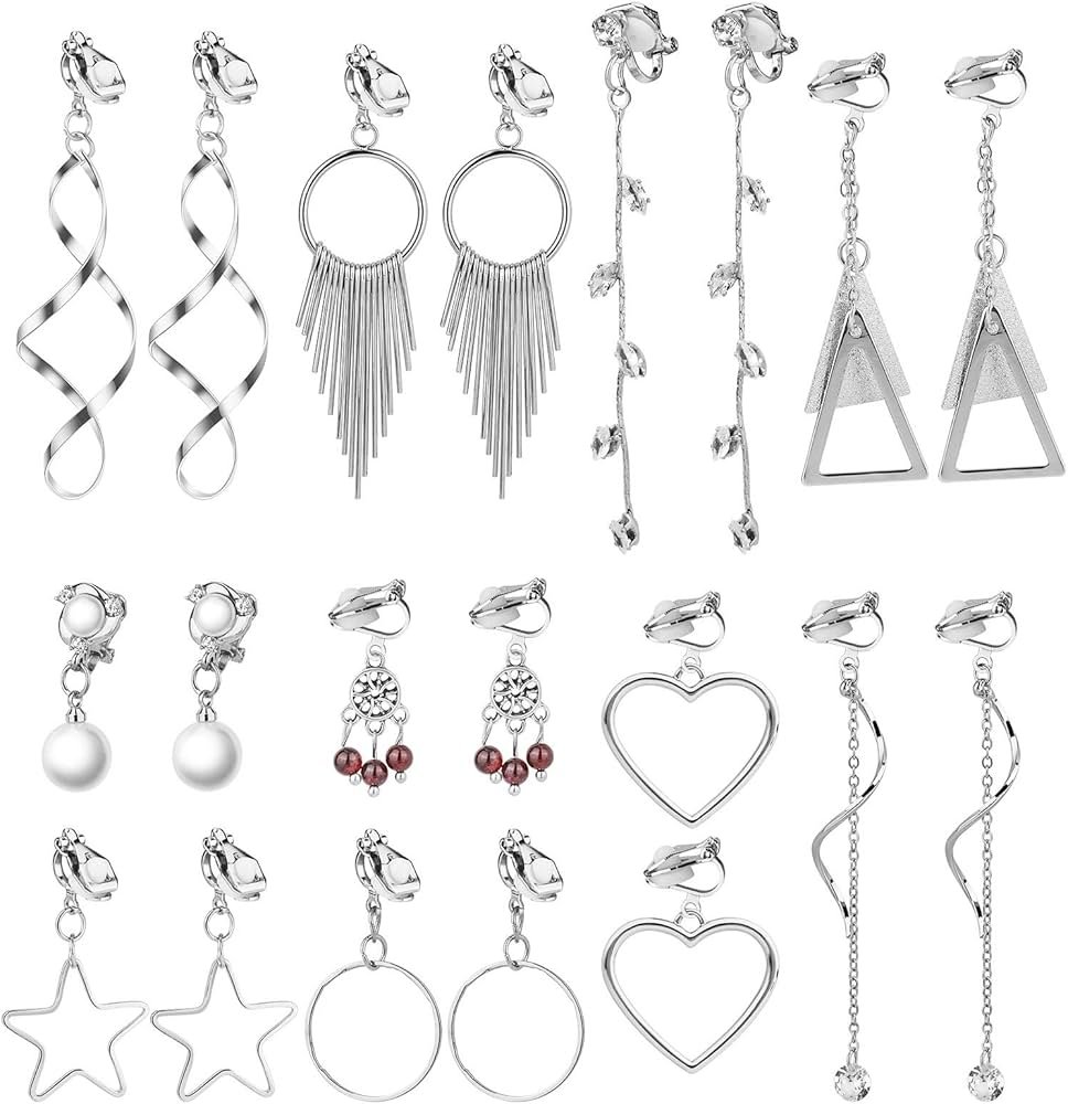 Boucle Doreille Clip Pendante