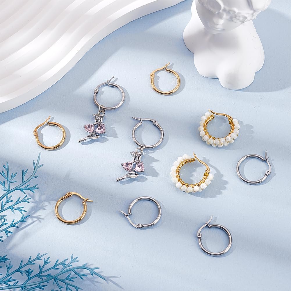 Boucles D'oreilles Créoles Avec Pampilles Femme