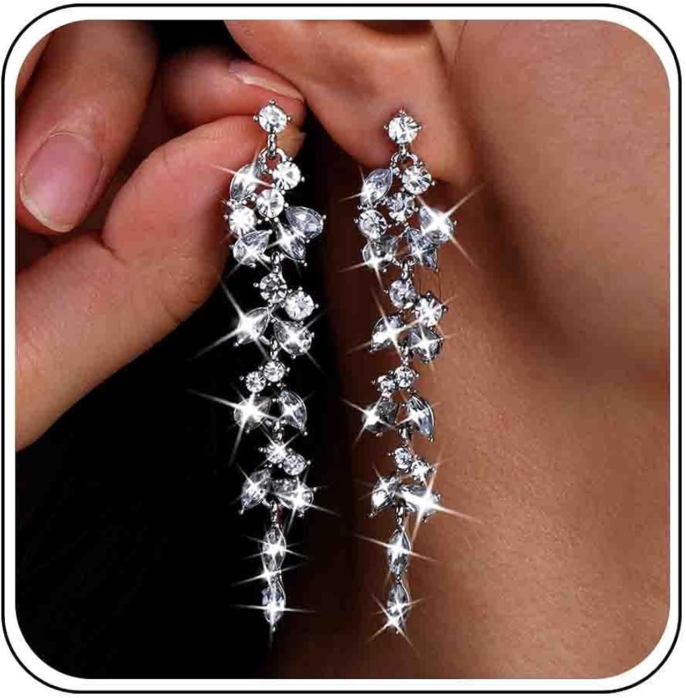Boucles d'oreilles pendantes en or pour femme, longues gouttes d'eau, hypoallergeniques, minimaliste
