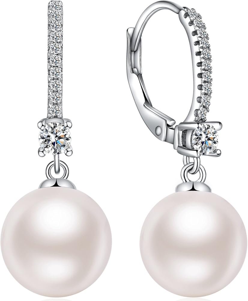 Boucles D'oreilles Pendantes Perle De Culture