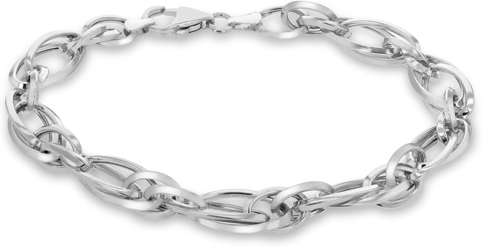 Bracelet Argent Grosse Maille