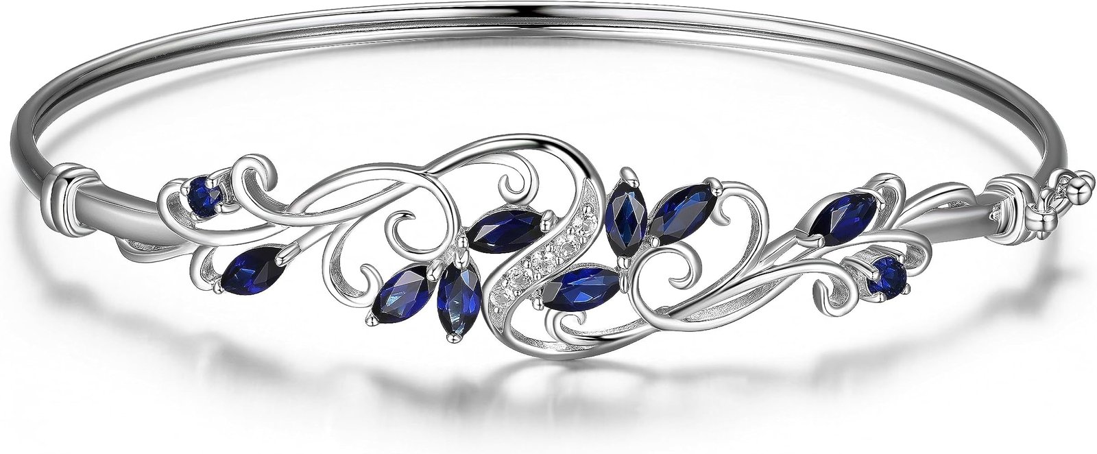 Bracelet Argent Rigide Et Oxyde De Zirconium : Bijoux
