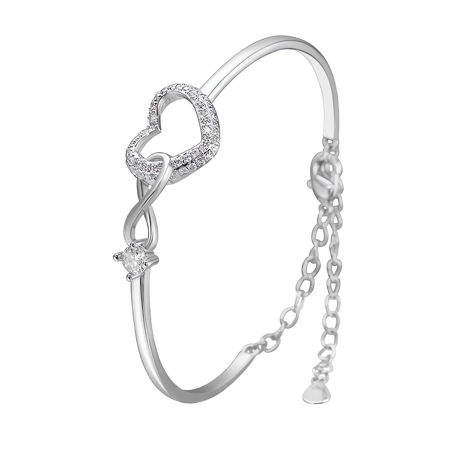 Bracelet Coeur Argent