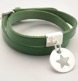 Bracelets en cuir Vert