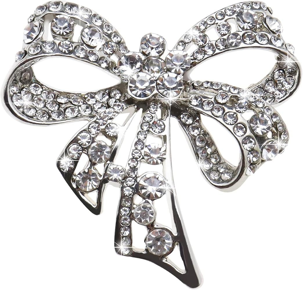 Broche Strass Argenté
