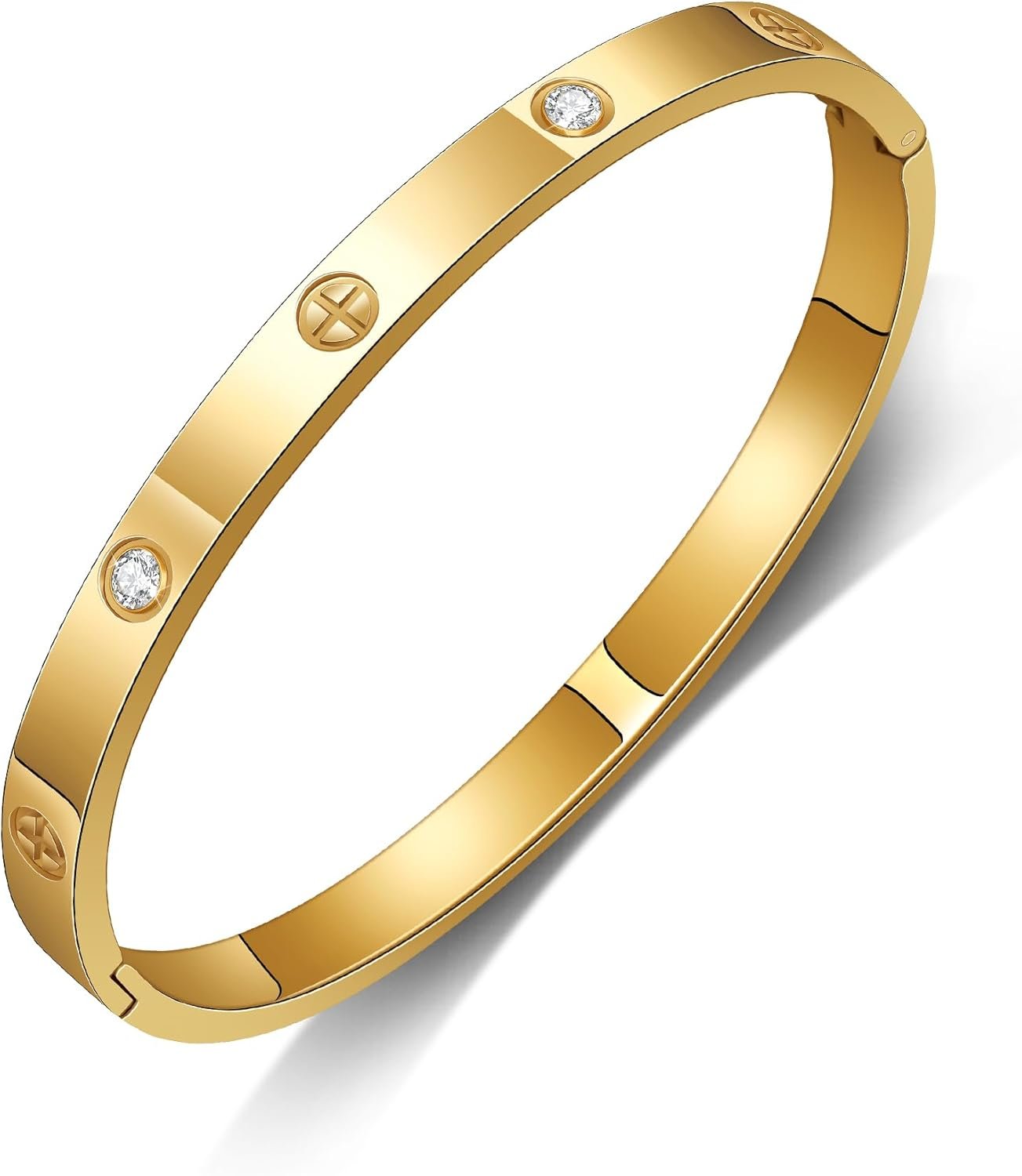 Cartier Ensembles Bracelet Et Boucles Doreilles Acier Inoxydable - Or