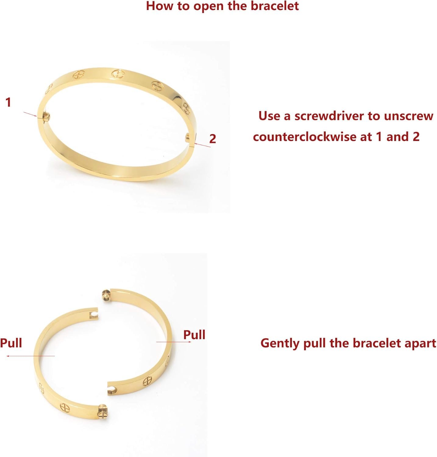 Cartier Or Bracelets Joncs Acier Inoxydable