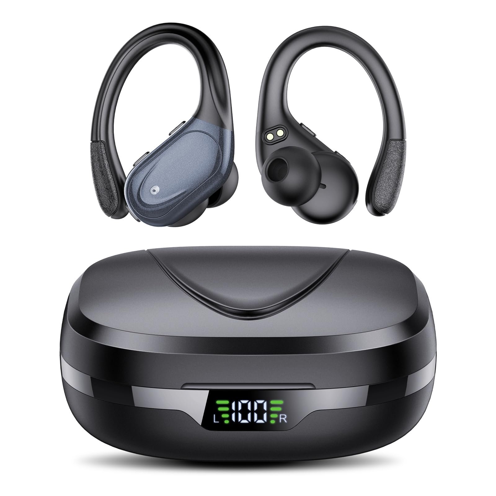 CASCHO Écouteurs Bluetooth 5.3 Sport 60H IPX7 avec CVC8.0