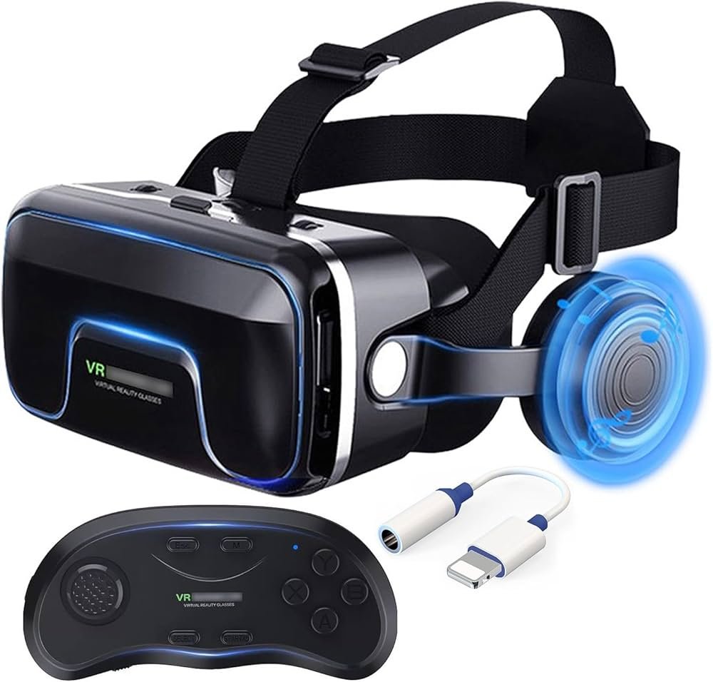 Casque VR, Casque de Réalité Virtuelle avec Contrôleur ...