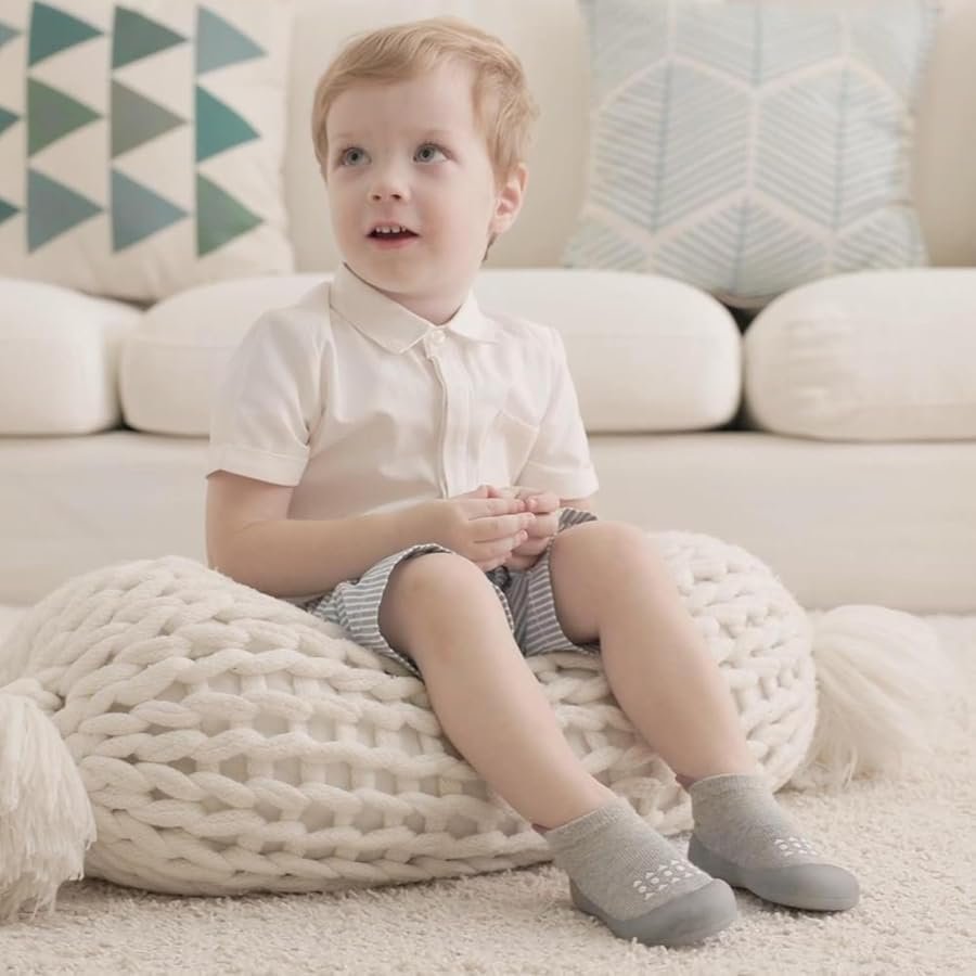 Chaussons de Marche pour Bébés - Respirants, Antidérapants avec ...