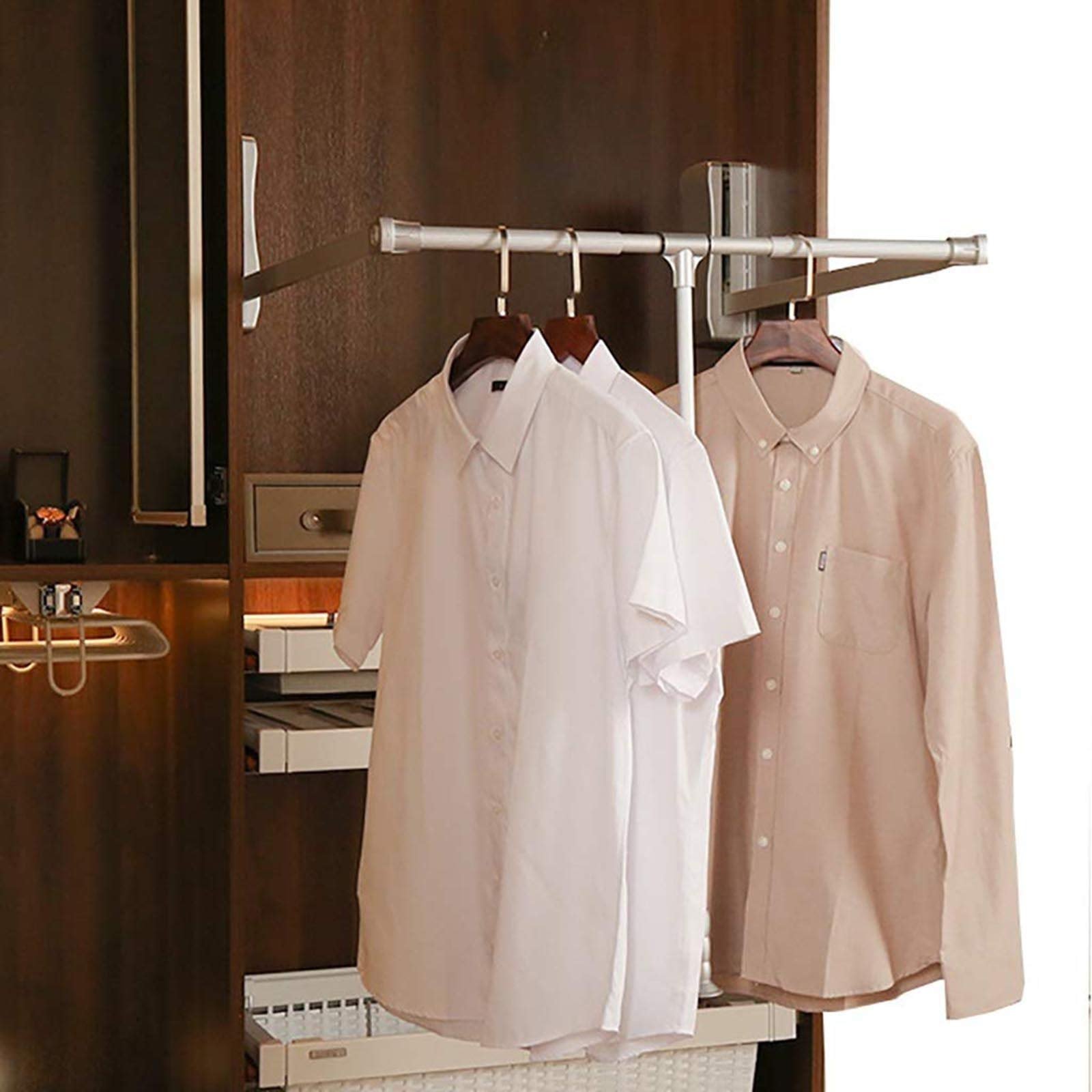 Closet Rods for Hanging Clothes, Clothing Store Drop-Down ...