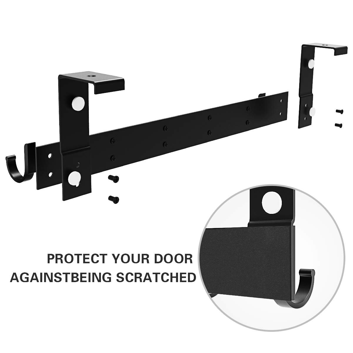 Coat rack 6 hooks, Over the Door Hanger - Anjuer
