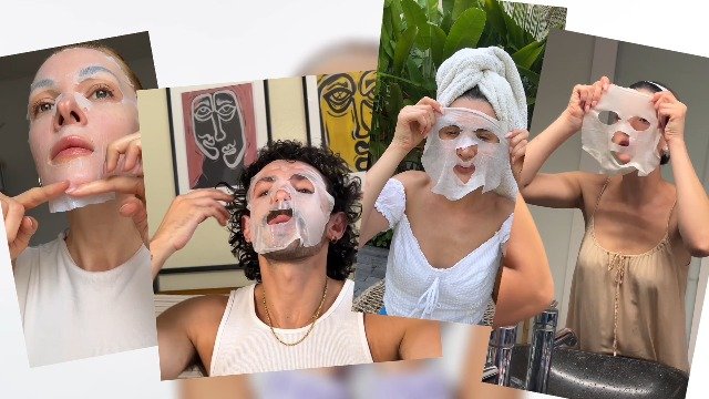 Coffret de 5 Masques Visage avec Noix de Coco, Aloe Vera ...