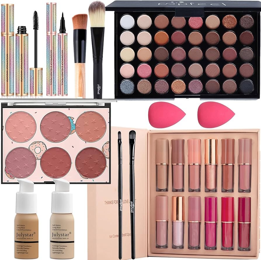 Kit de Maquillage Professionnel, Kit de Maquillage Complet avec Palette de Fard - Paupieres Yeux Maq