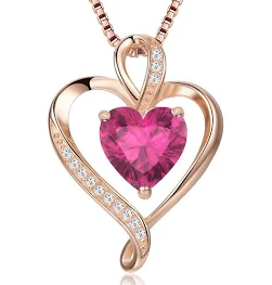 Collier Coeur Argent 925 Femme Collier avec Pendentif ...