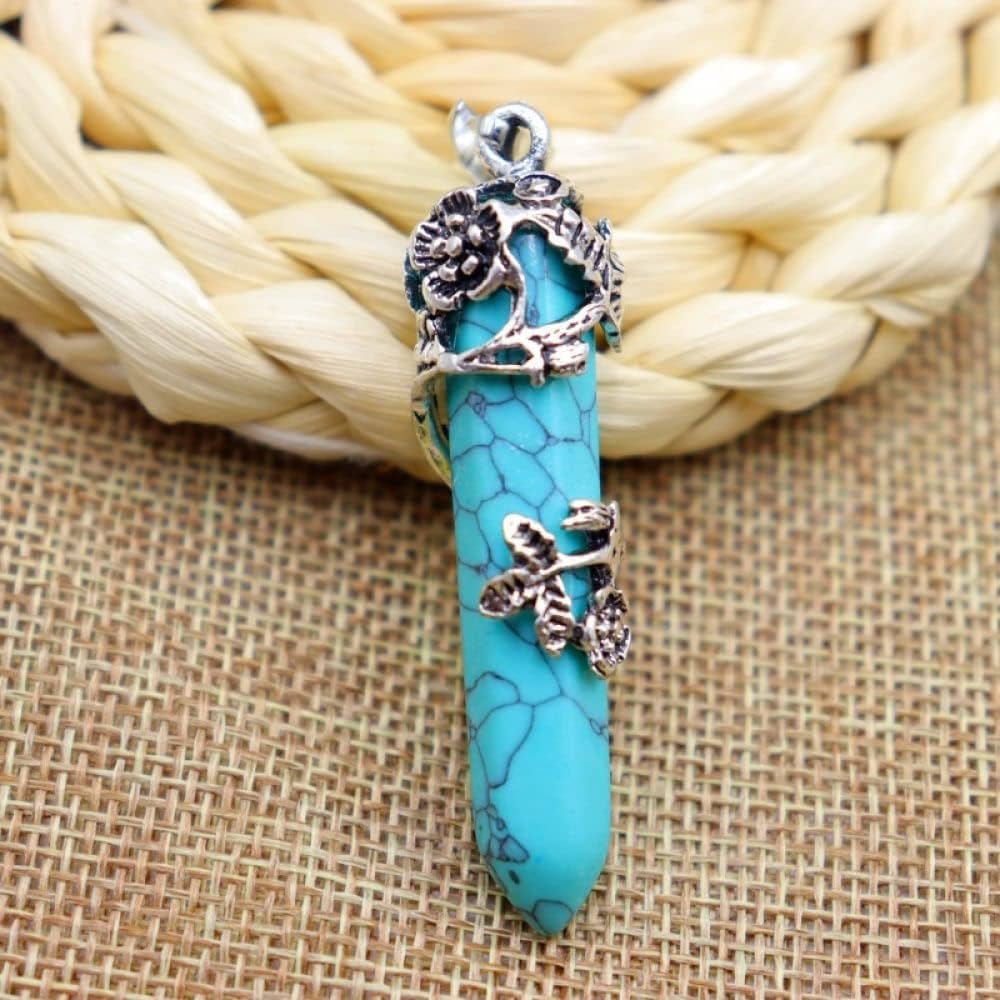 Collier Pendentif Pierre Naturelle