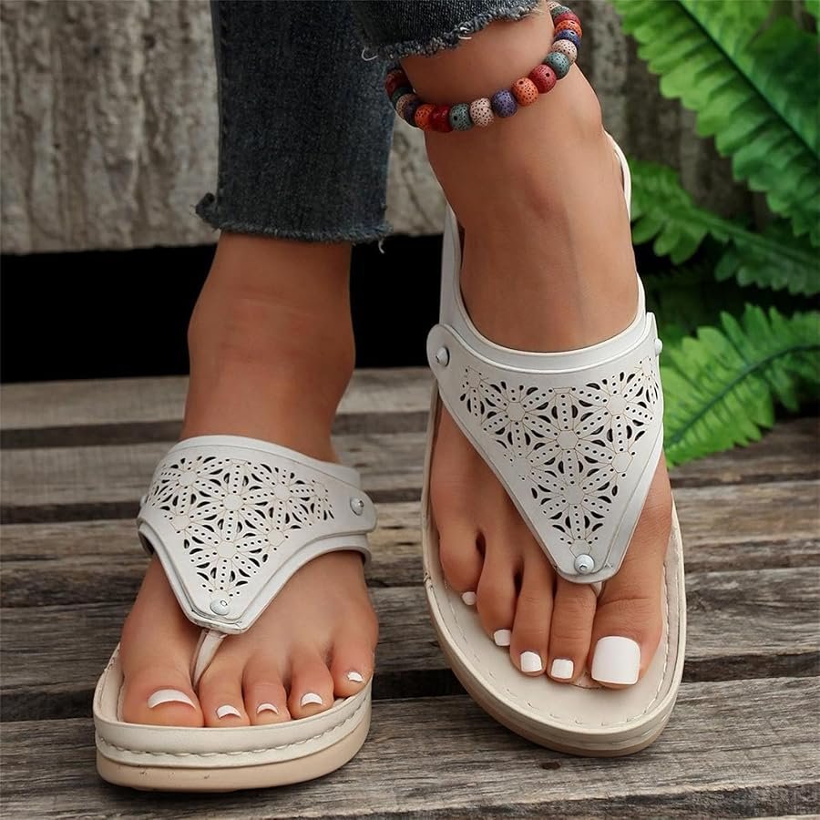 comfortable walking sandals for women summer flip flops brown ...