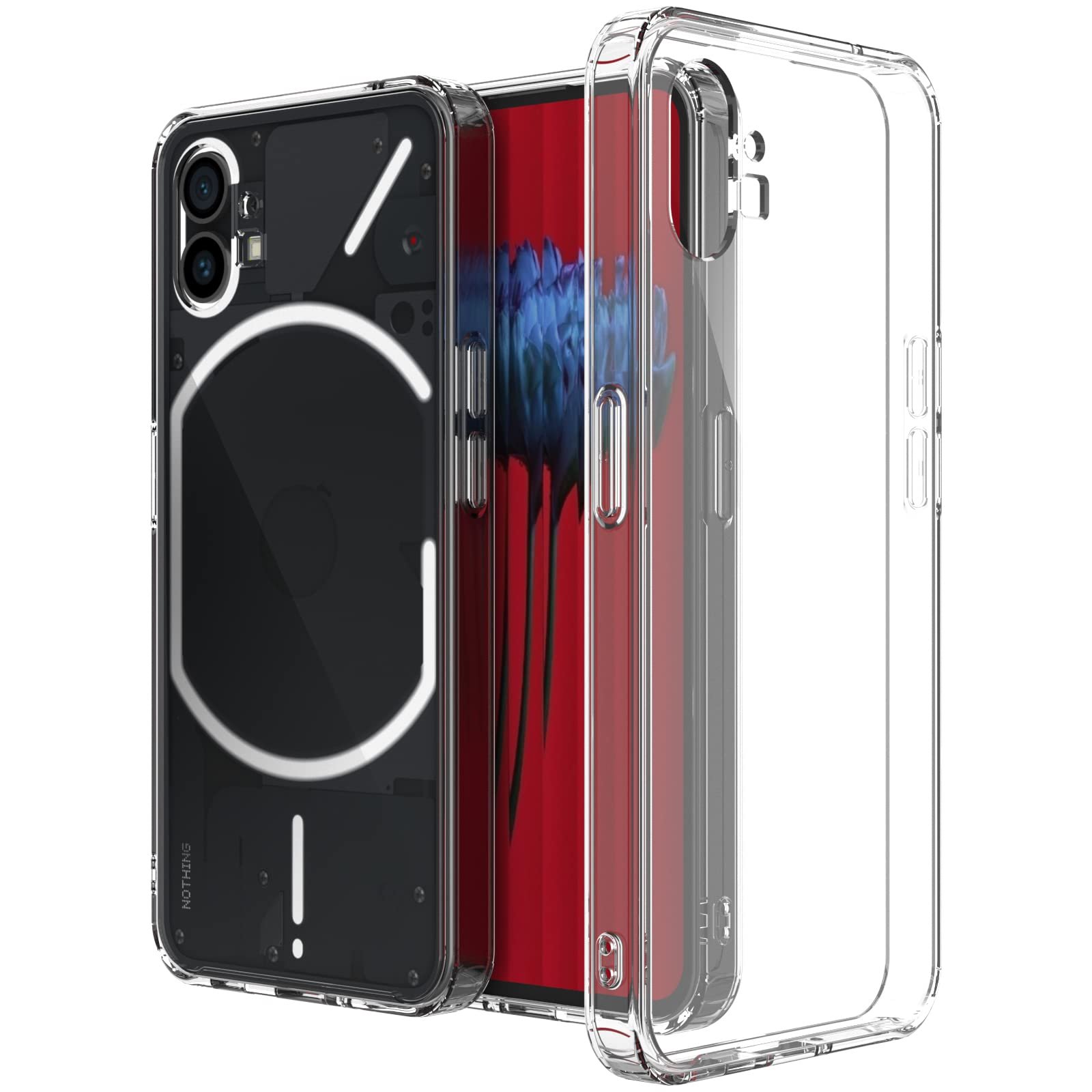 Coque pour Nothing Phone (1), Antirayures Dos Rigide et Côtés ...