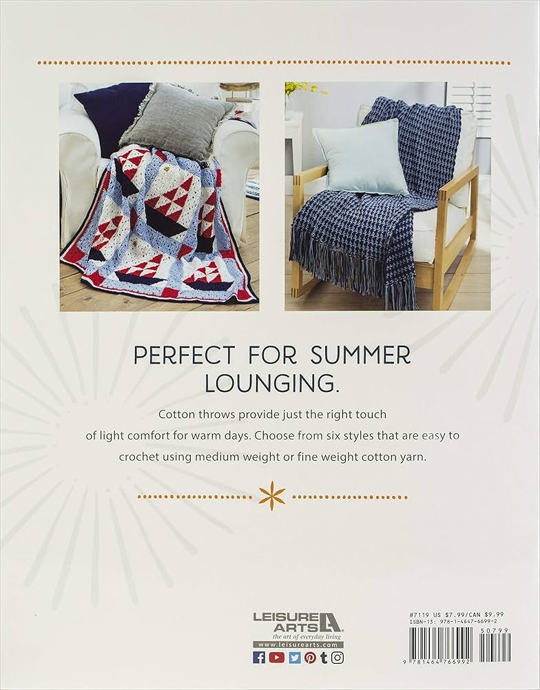 Cotton Throws & Beach Blankets : Leisure Arts, Inc.