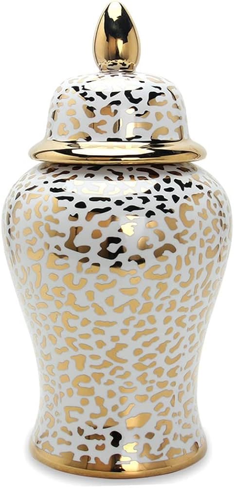 CRBUDY Pots de Gingembre décoratifs avec Couvercle, vases à ...