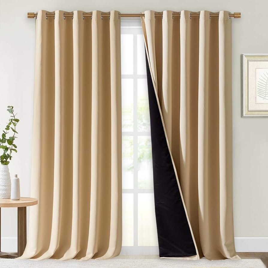 Discover premium thermal insulated blackout curtains. Featuring 100% noise