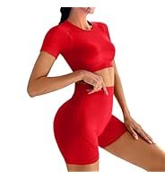dohomiryo Women's Sportswear Sports Yoga Crop Top+Elastic ...