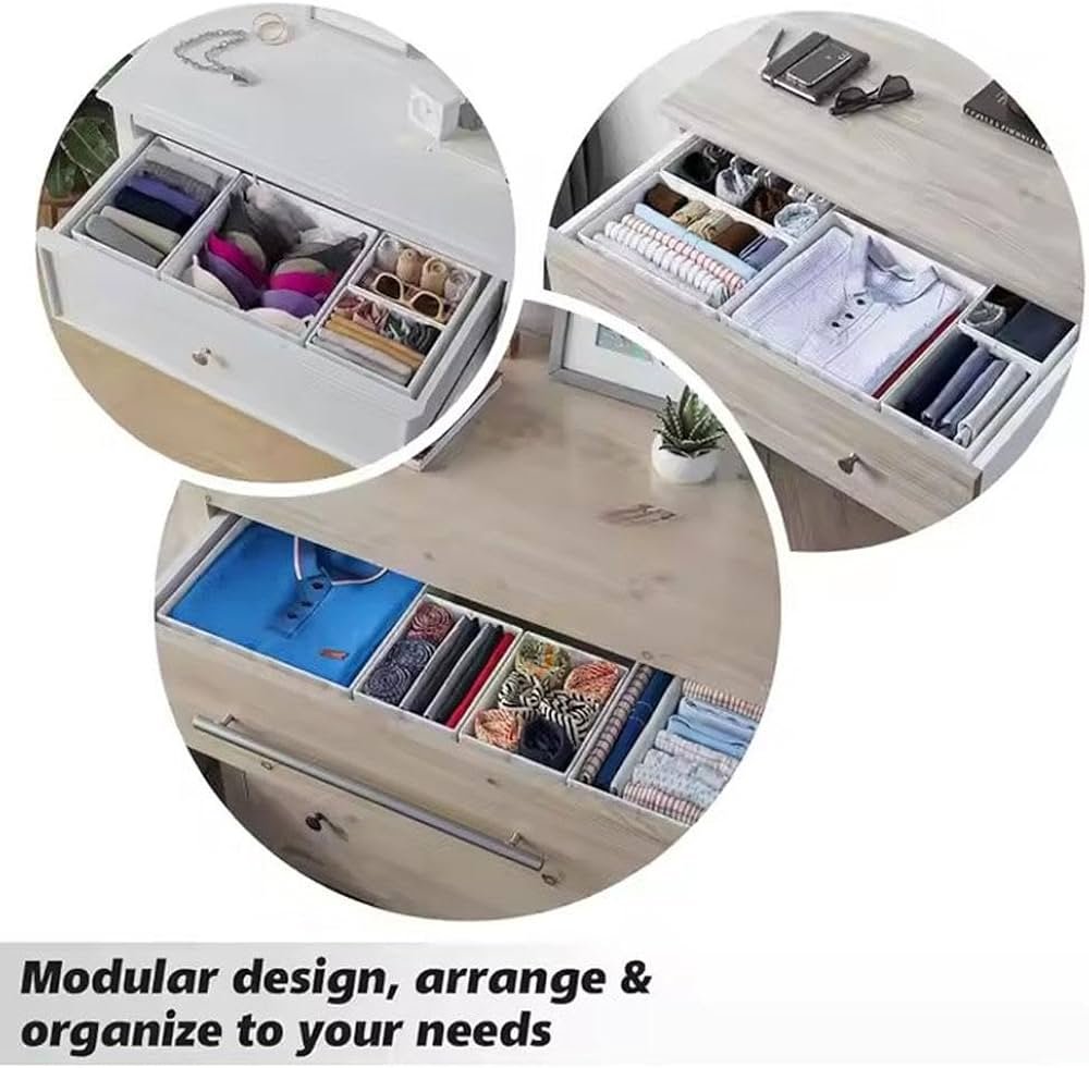 Drawer Organizers for Clothes - Foldable Storage Box for ...