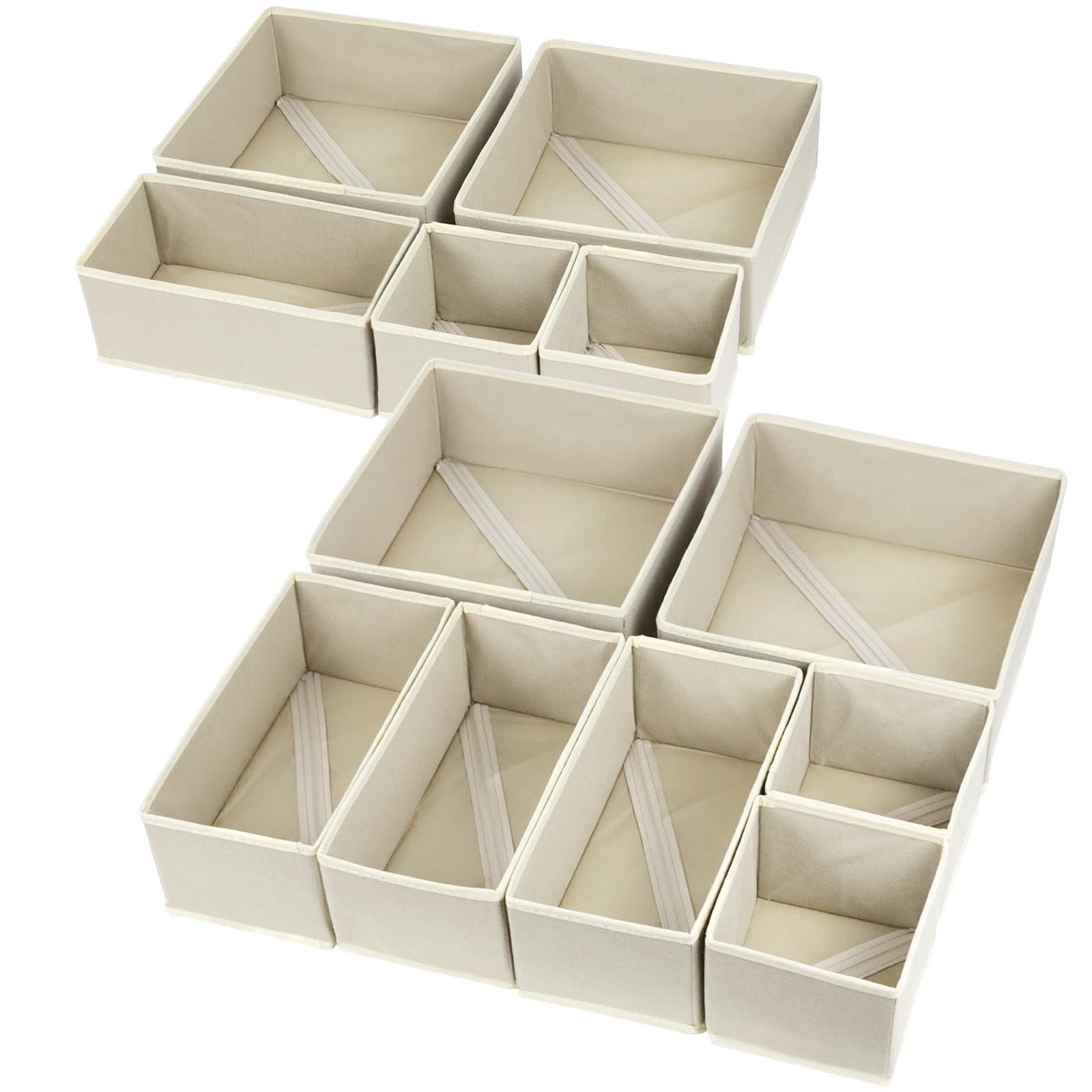 Drawer Organizers for Clothes - Foldable Storage Box for ...
