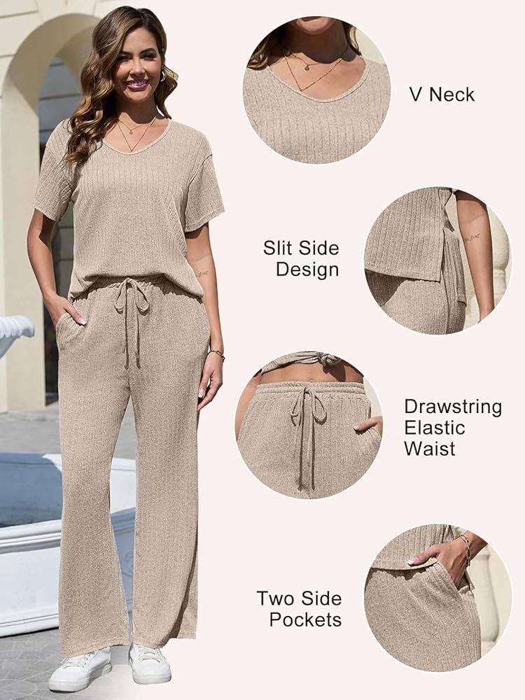 Ensembles assortis deux pièces ensemble pantalon printemps ...