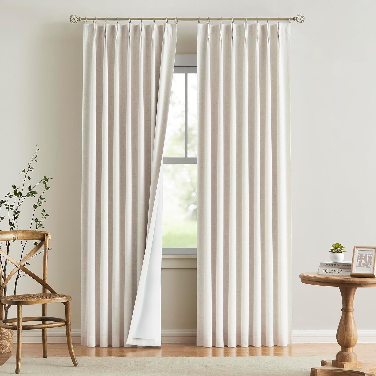 Find room darkening curtains featuring heavy-duty polyester and linen blends. Perfect for bedrooms,