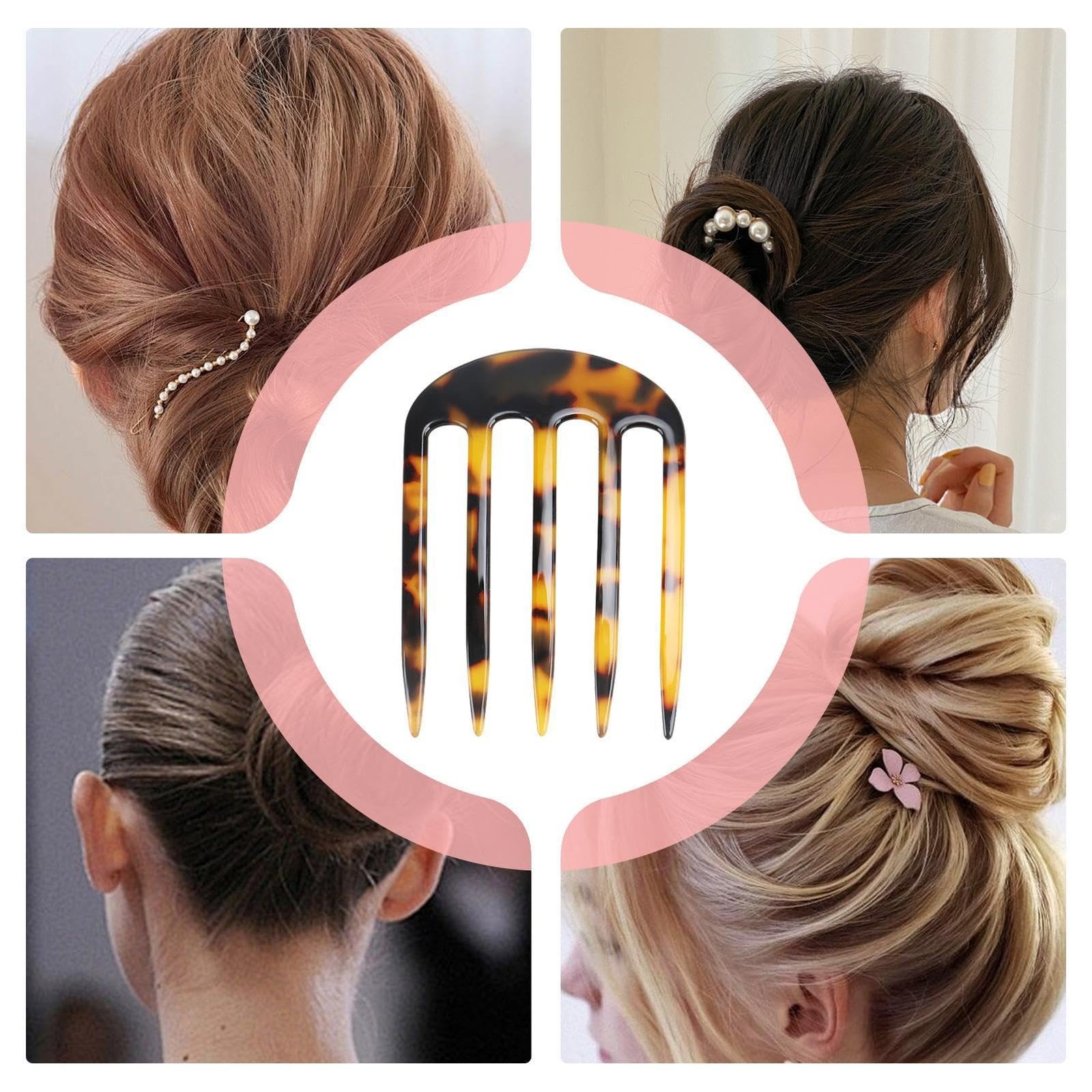 French Side Comb, Daily Decorative Hair Combs, Small ...