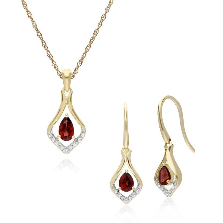 Gemondo Boucles D'Oreilles Feuilles Dormeuses en Or Jaune 9ct ...